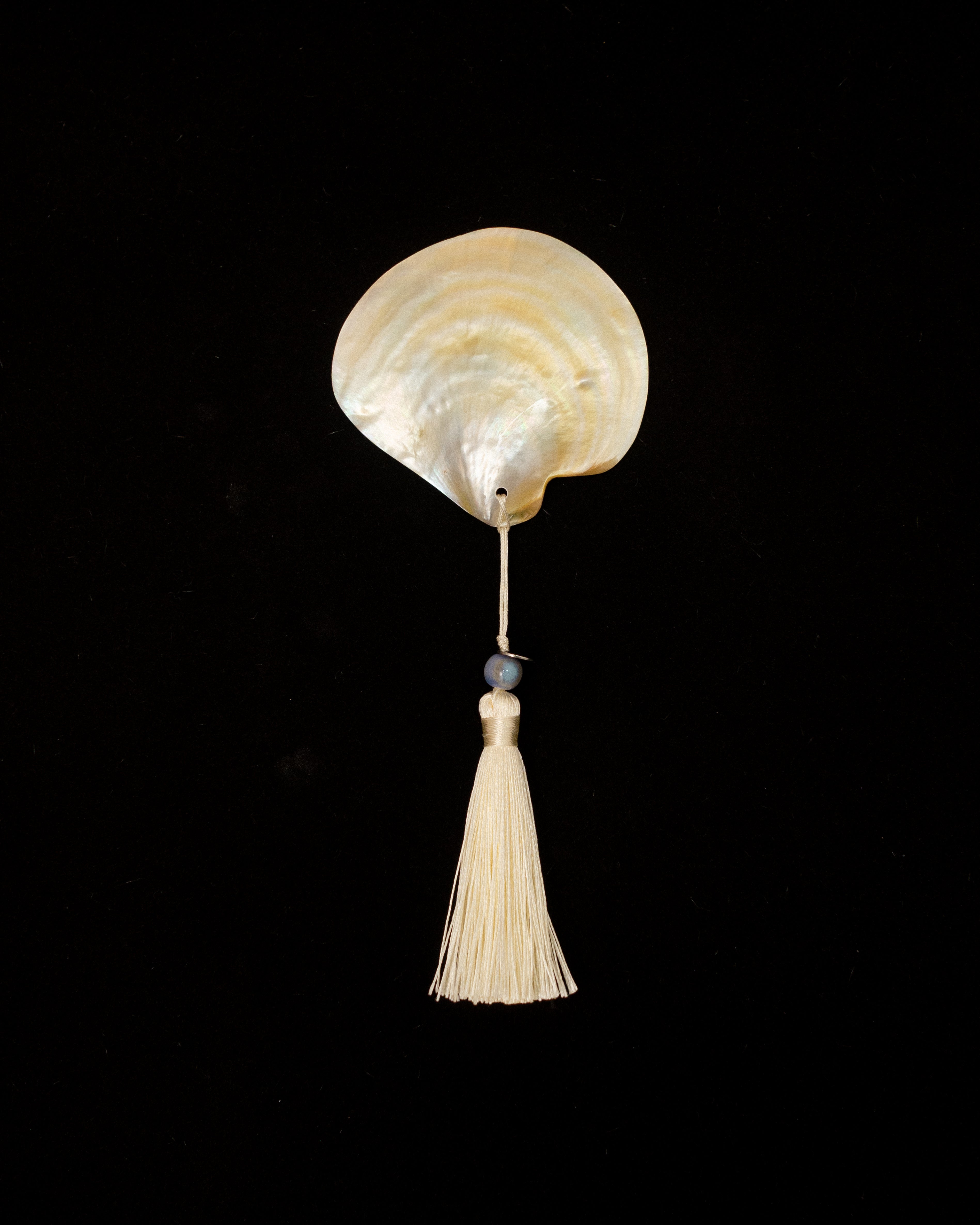 Elysian Silk Tassel Pearl Shell Dish