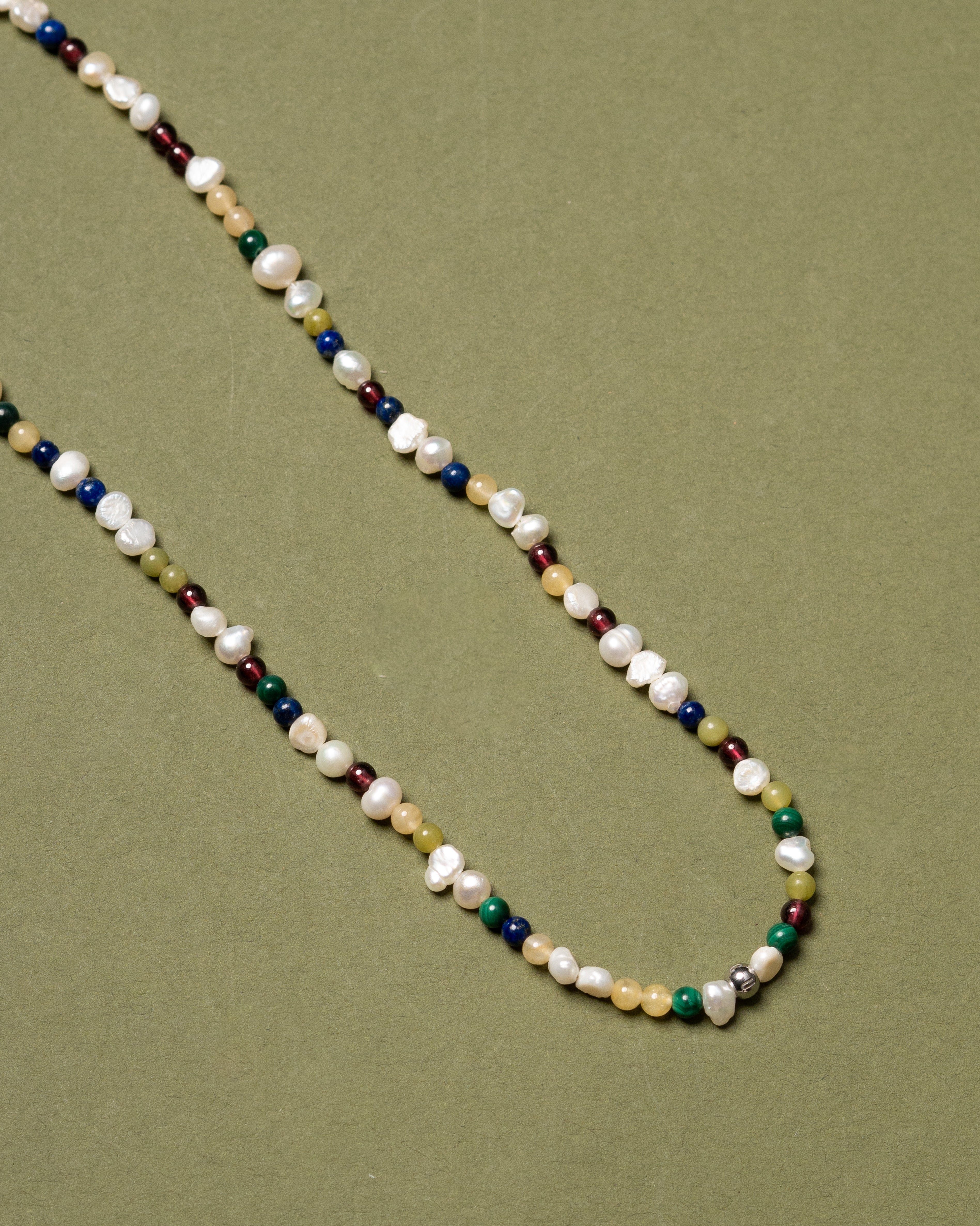 Kalea Petite Multistone Beaded Pearl Necklace