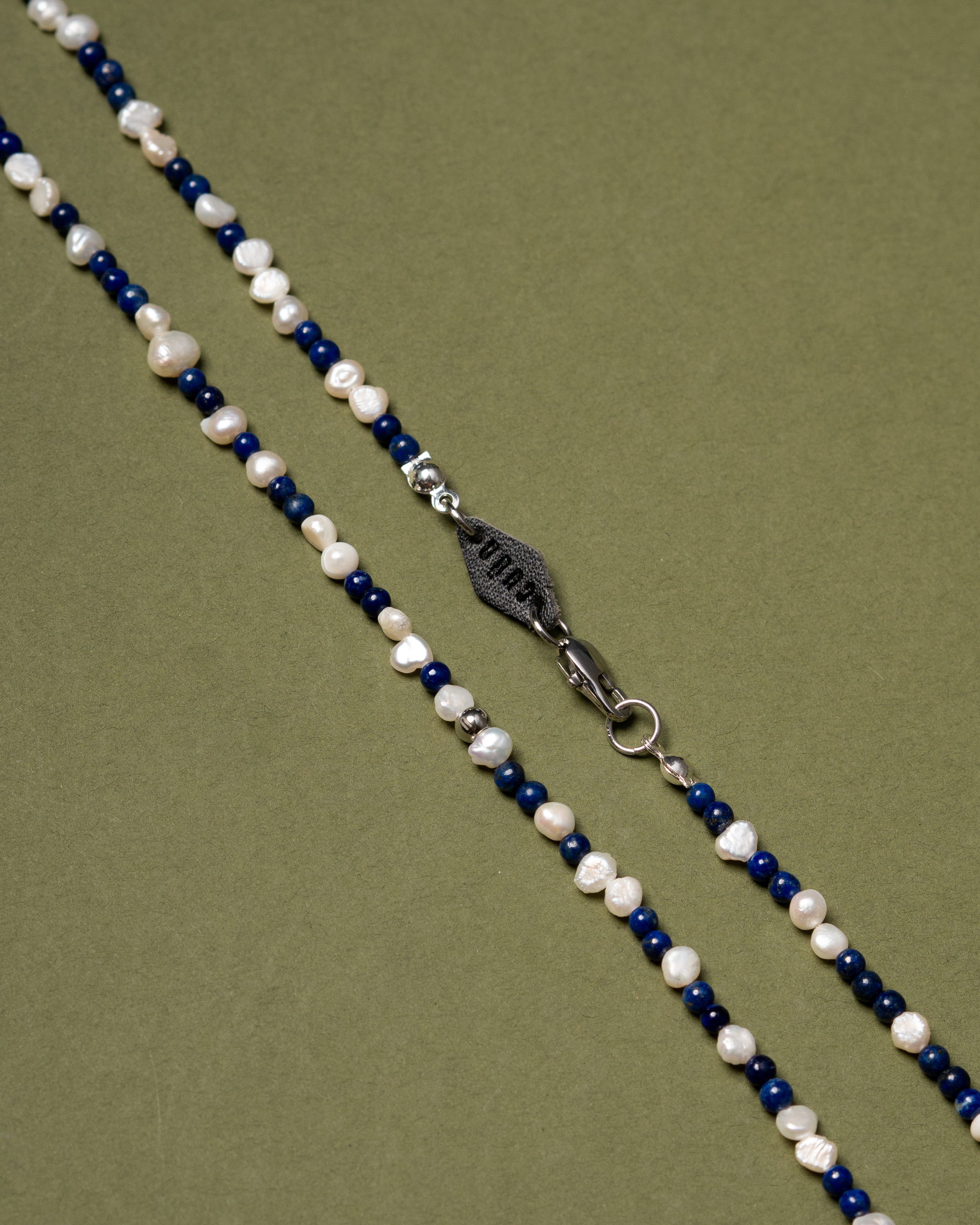 Maryn Petite Lapis Beaded Pearl Necklace