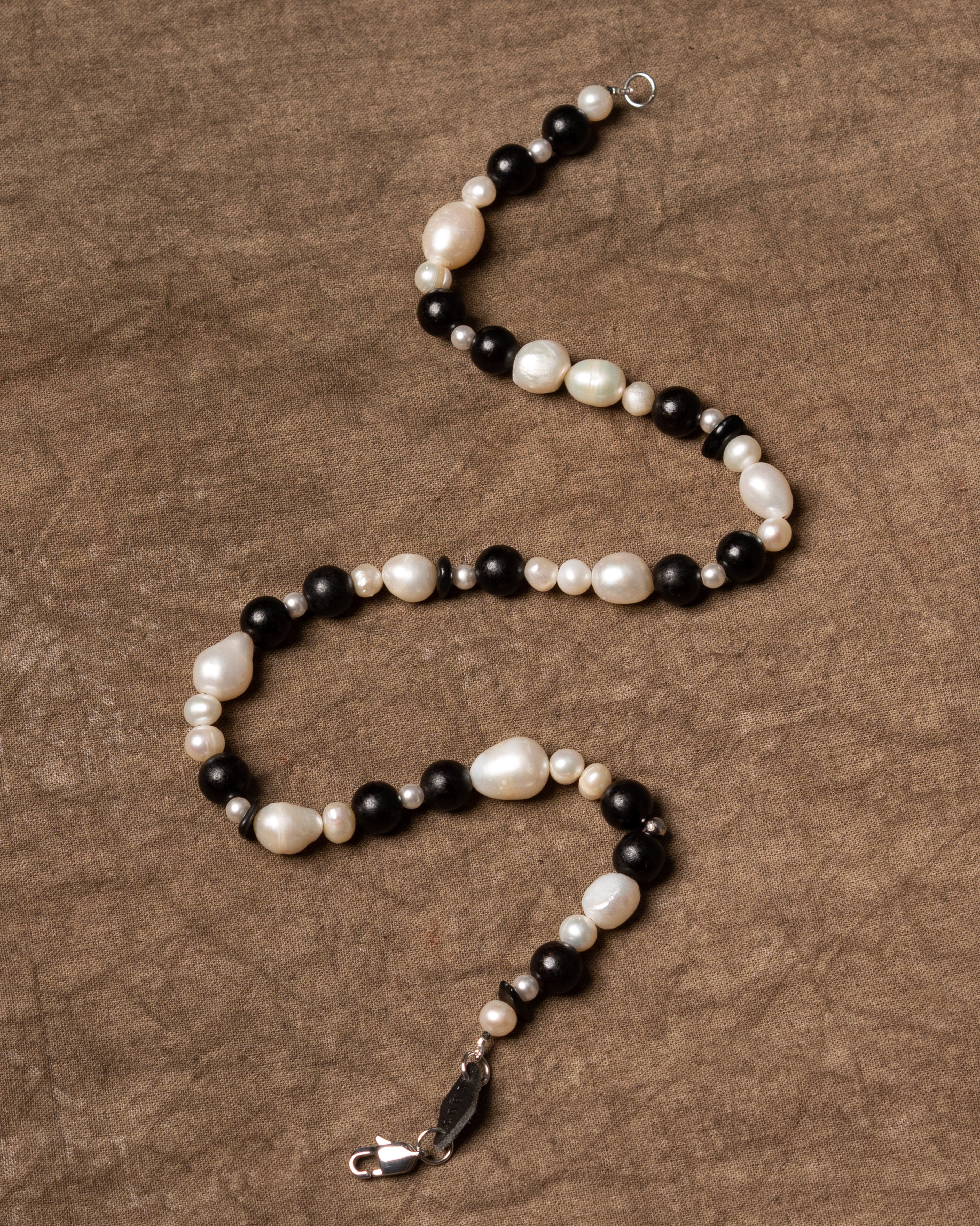 Laina Grand Ebony Pearl Beaded Necklace