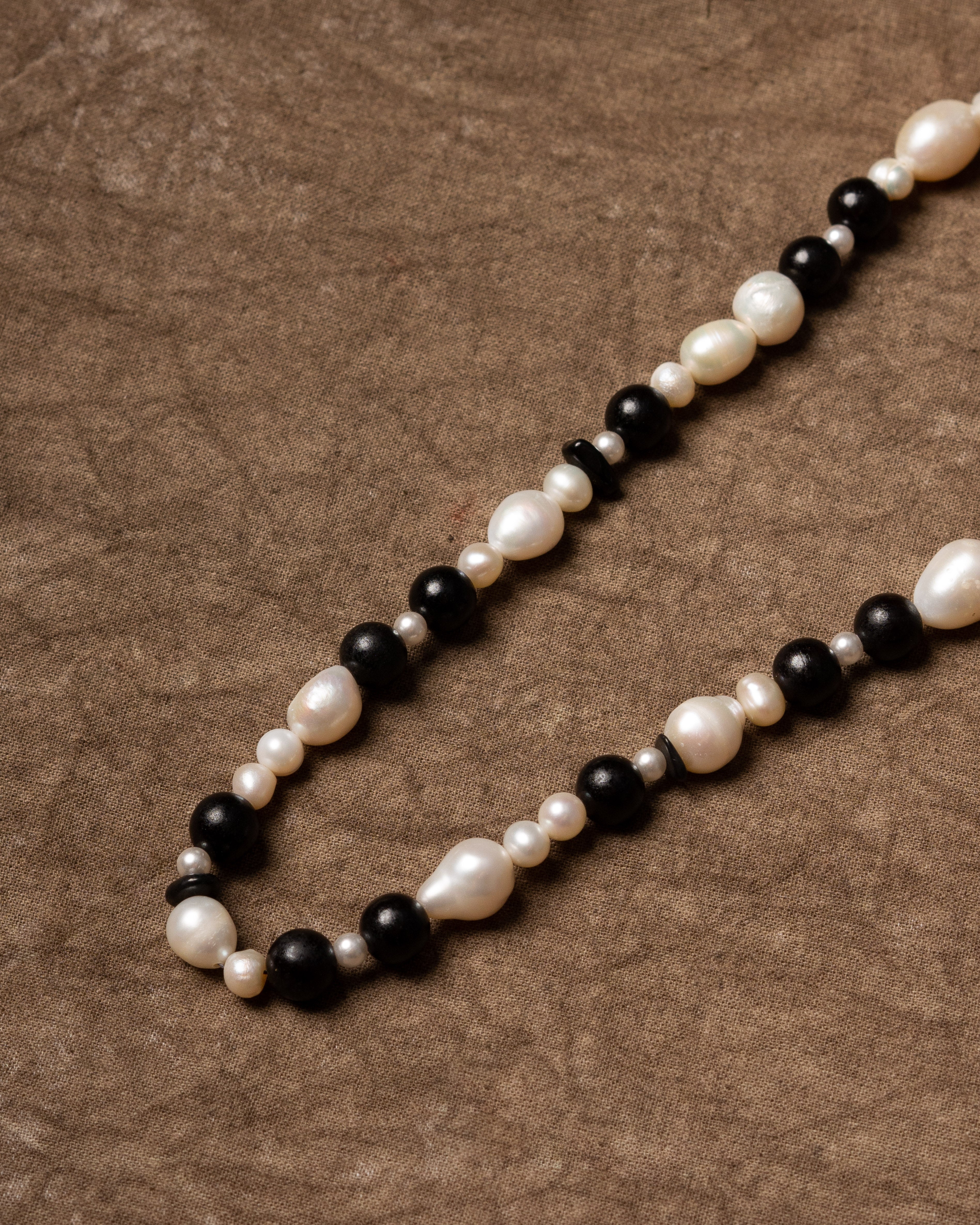 Laina Grand Ebony Pearl Beaded Necklace