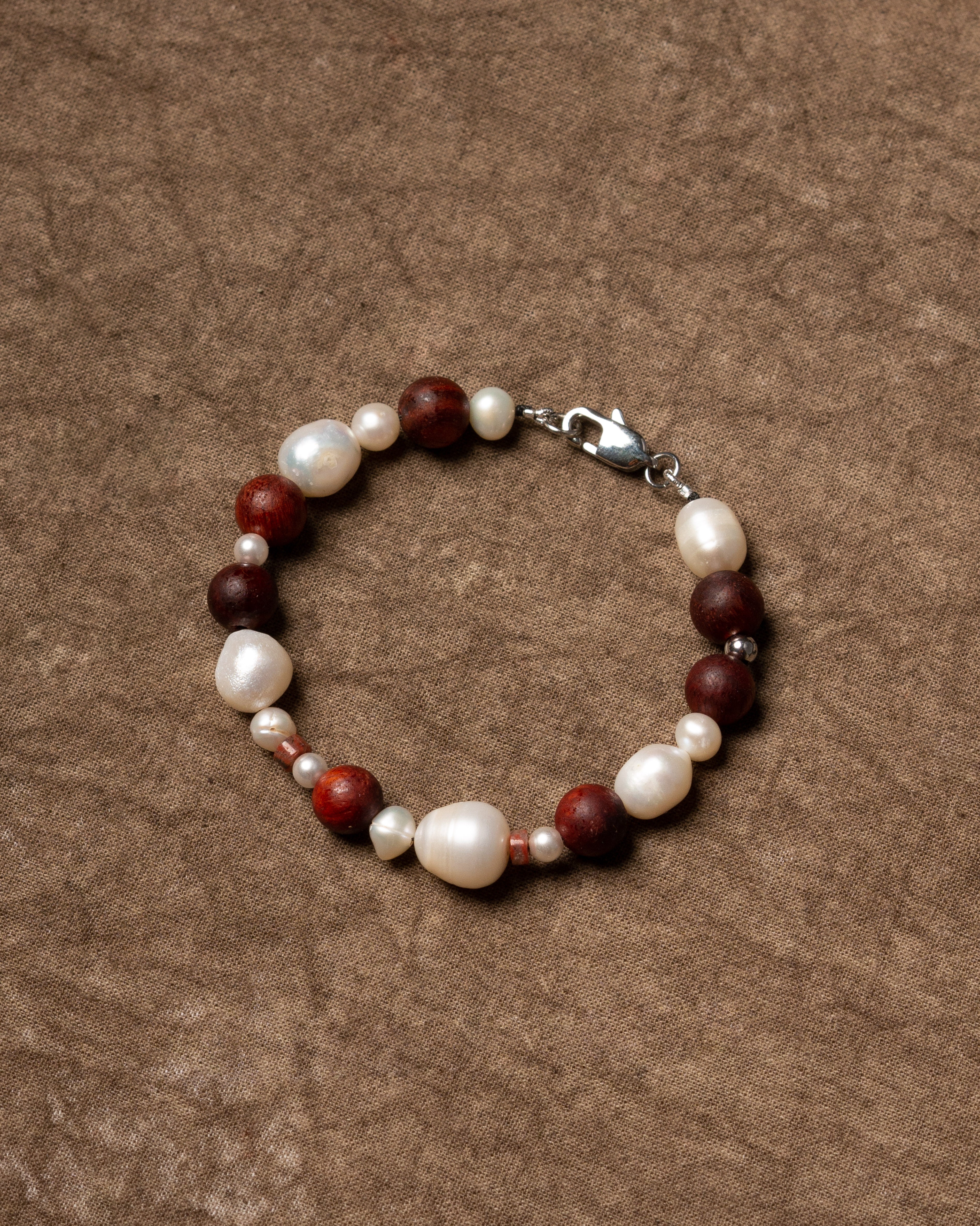 Kaede Grand Wood Pearl Beaded Bracelet