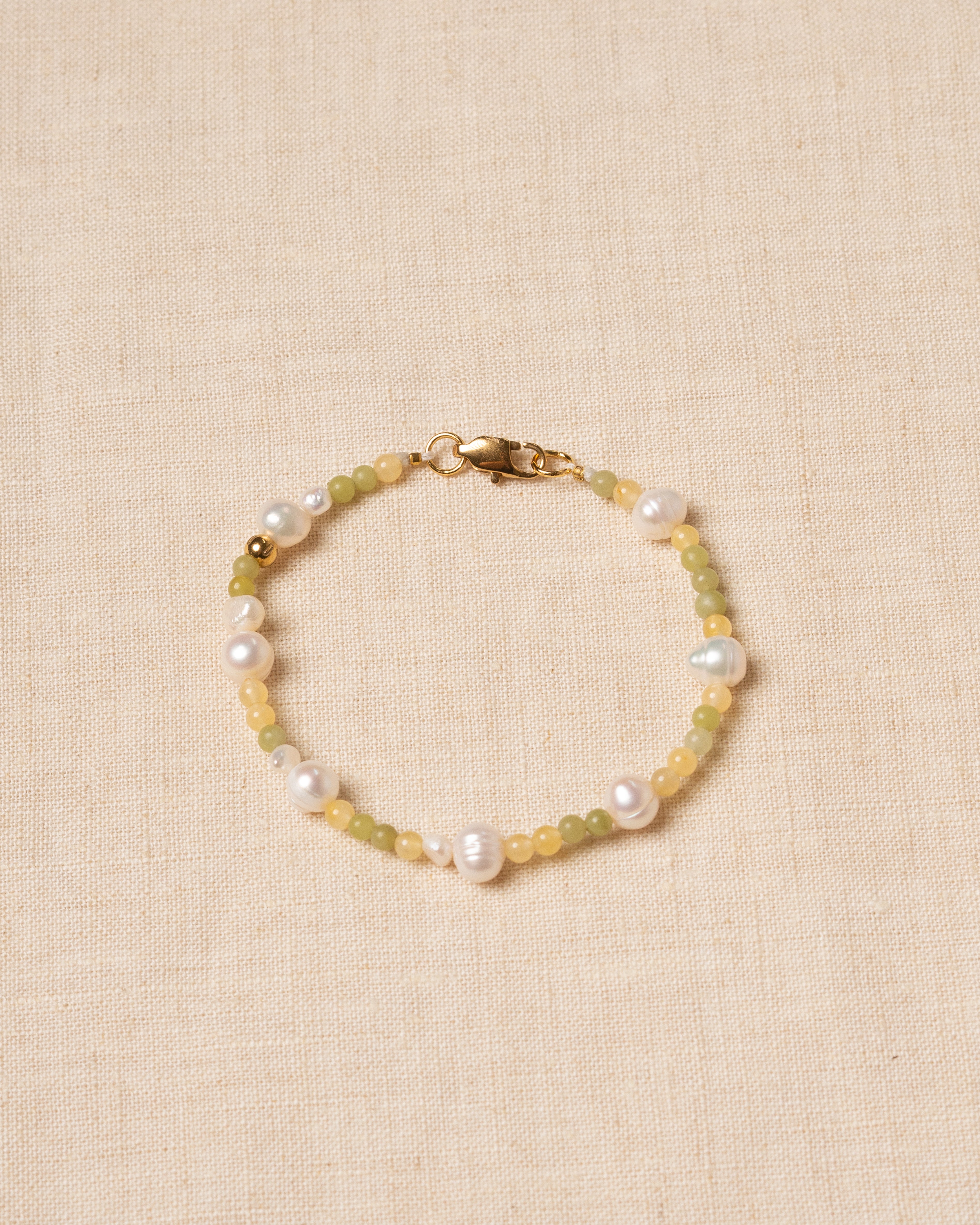 Solae Citrus Beaded Pearl Bracelet