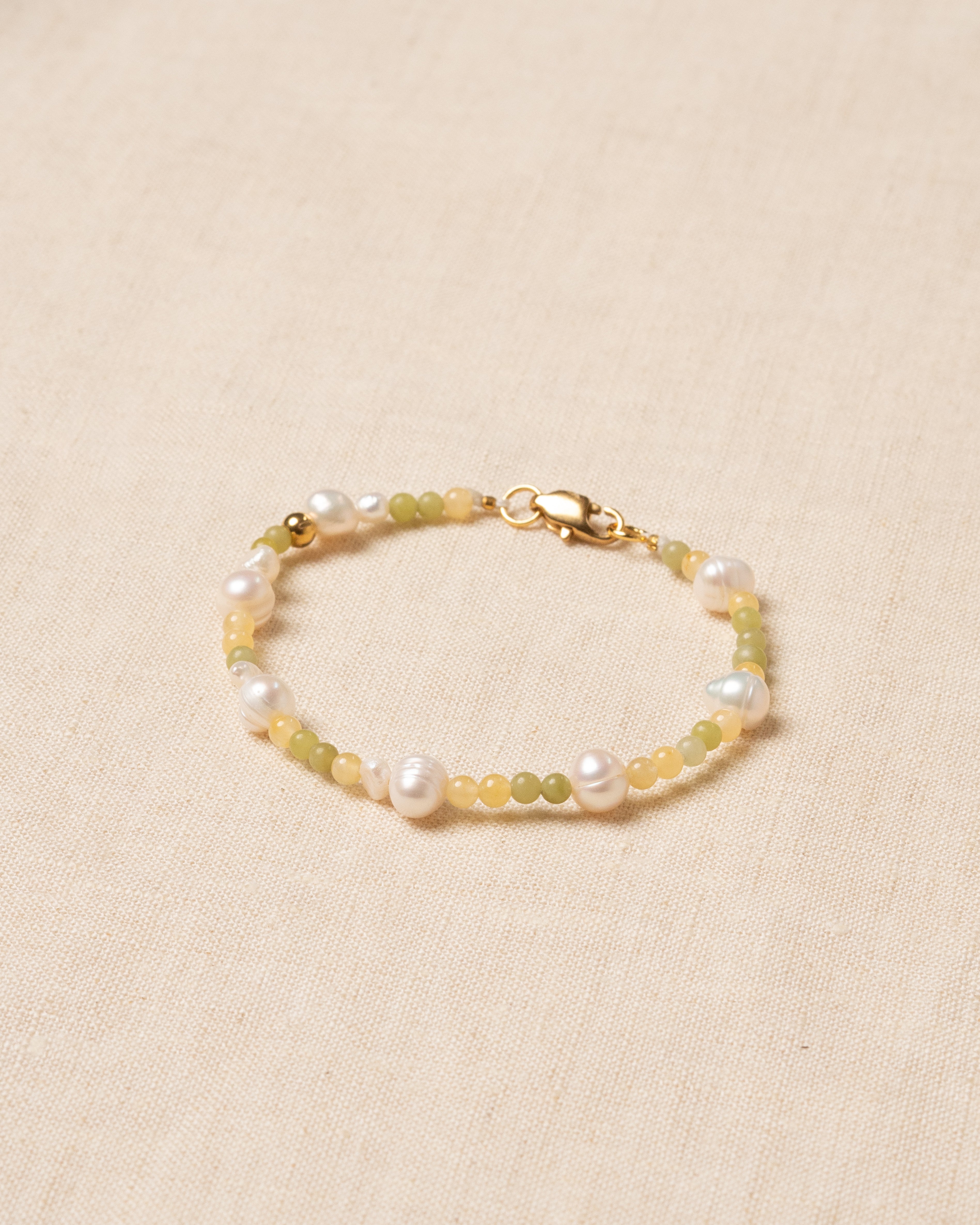 Solae Citrus Beaded Pearl Bracelet