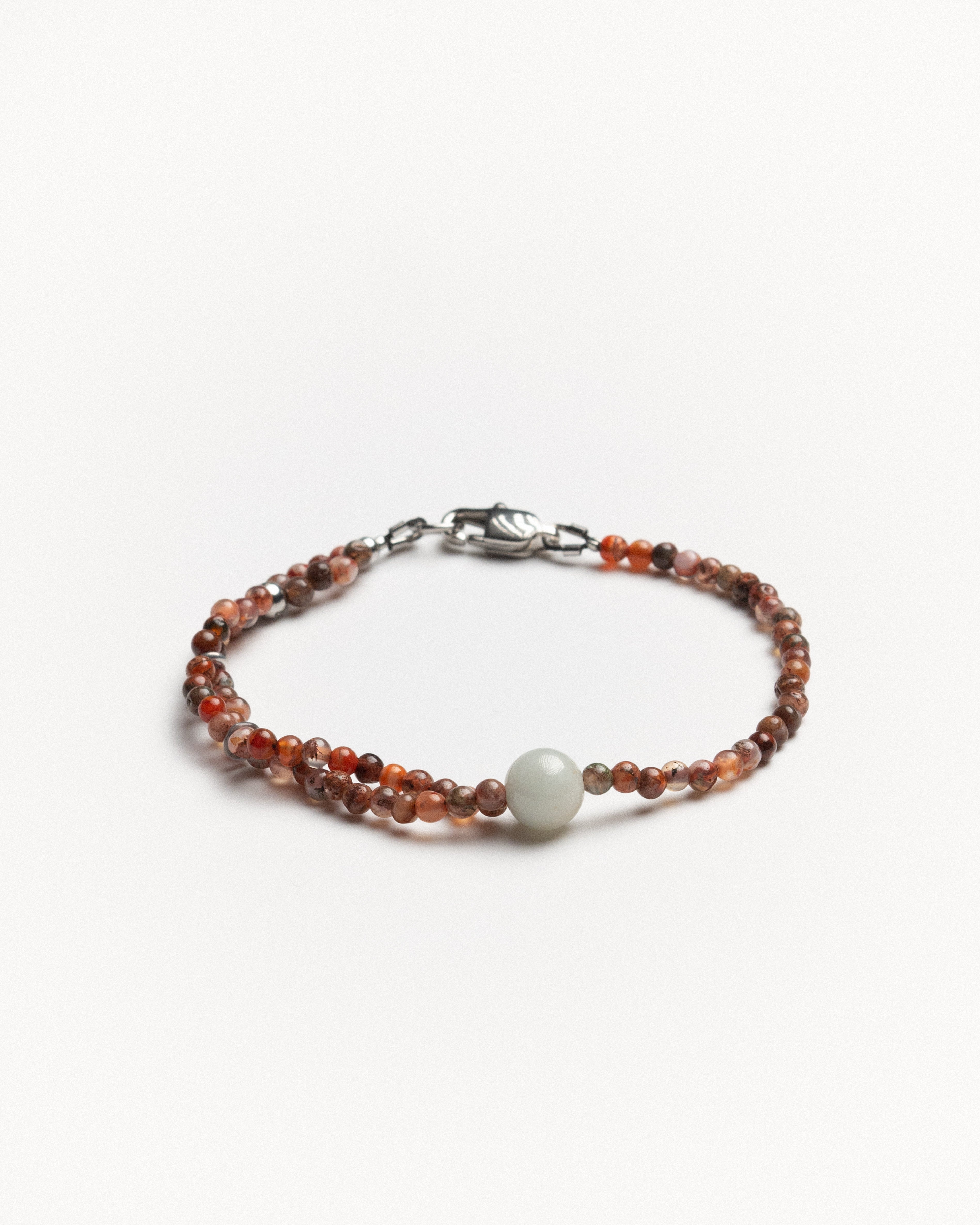 Jora Red Moss Agate Bracelet