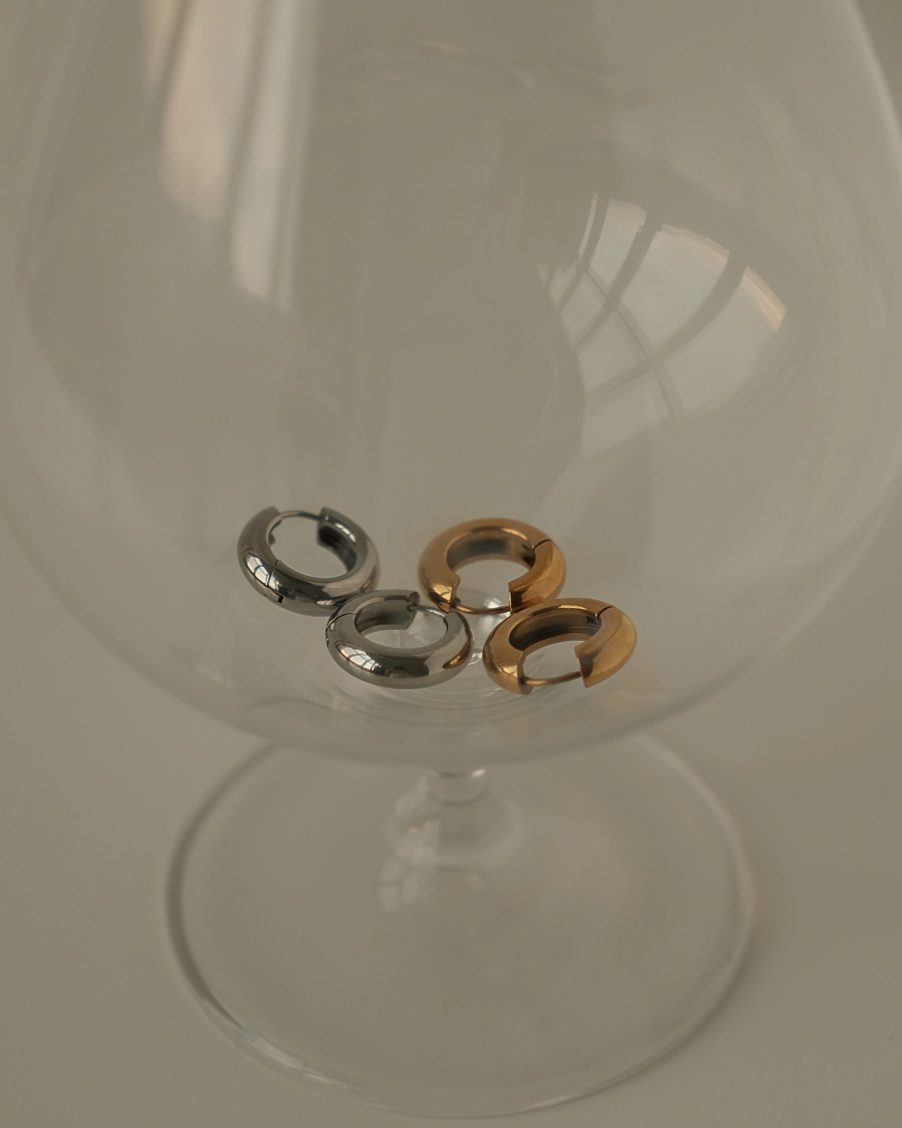 Bold Huggie Hoop Earrings