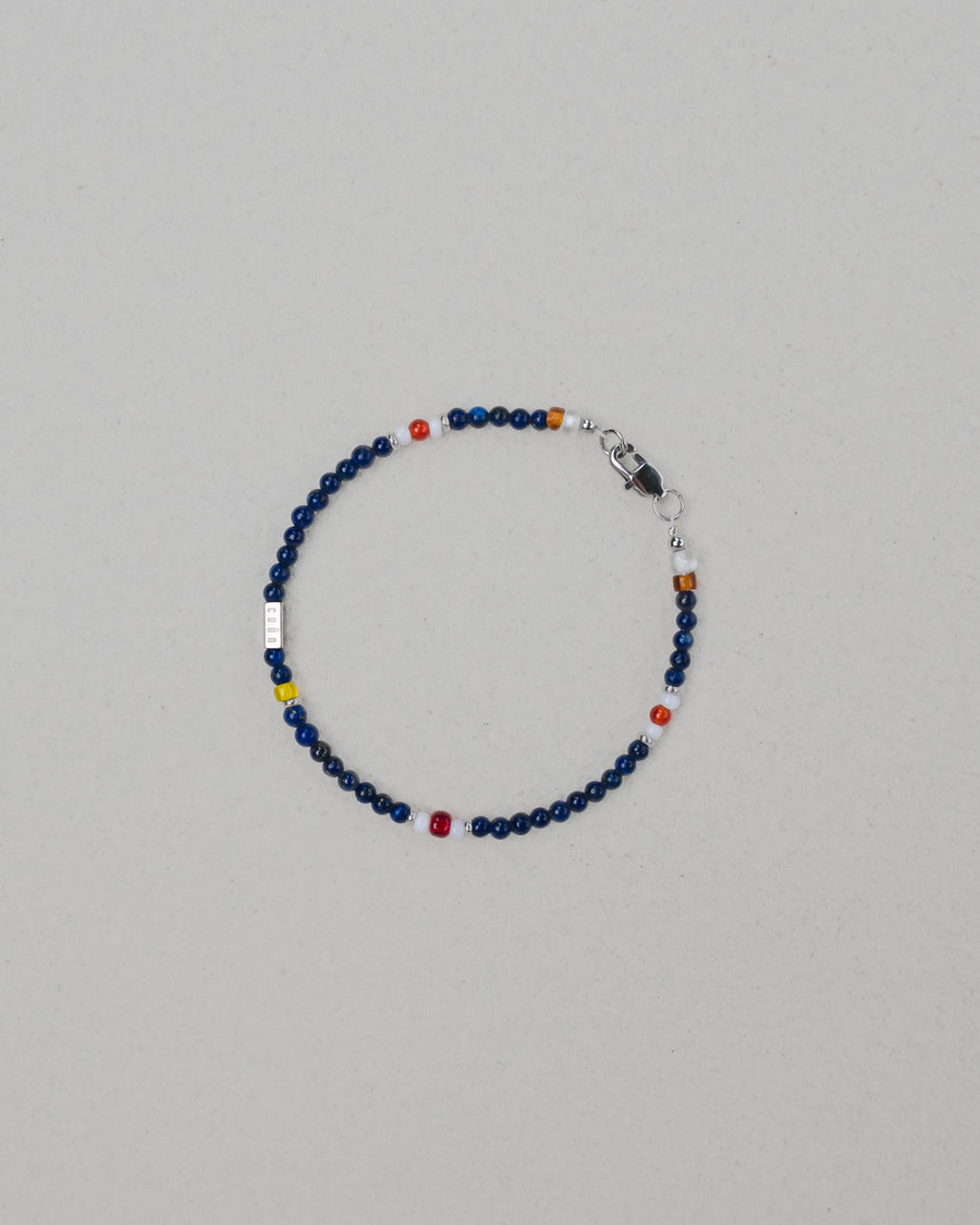 Kano Blue Lapis Beaded Bracelet