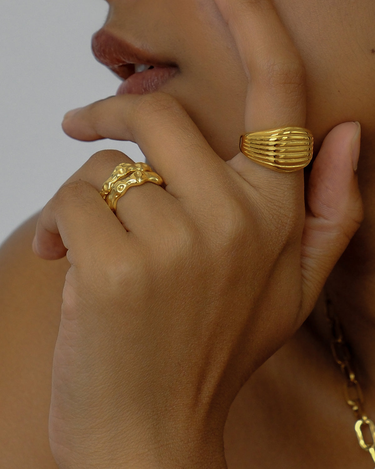 Koen Parallel Signet Ring