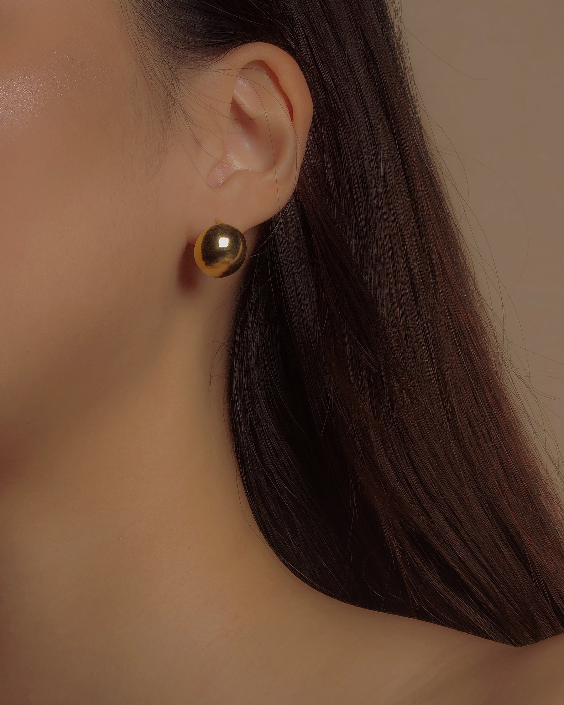 Giro Dome Ball Hoop Earrings