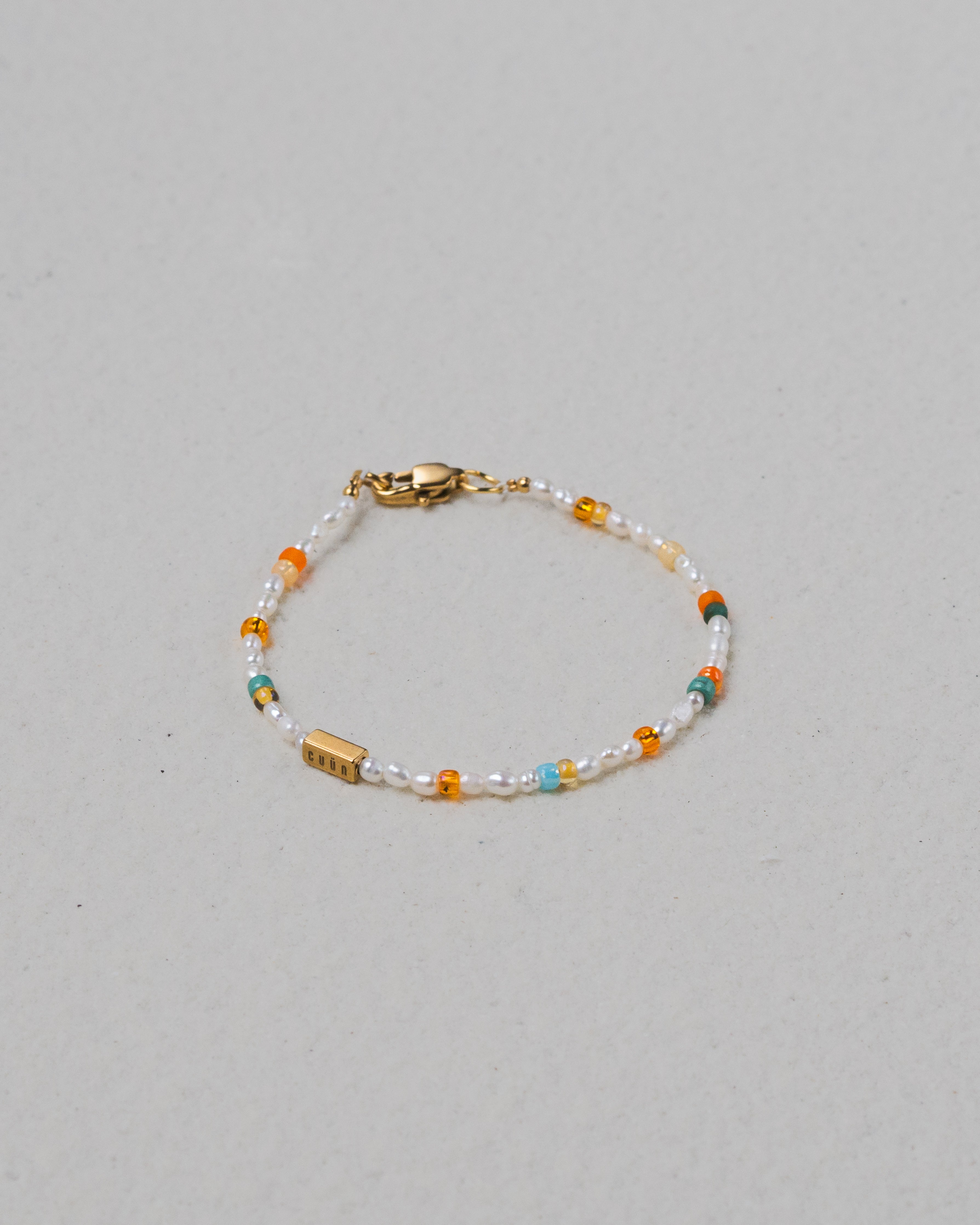 Mikan Coral Baroque Pearl Bracelet