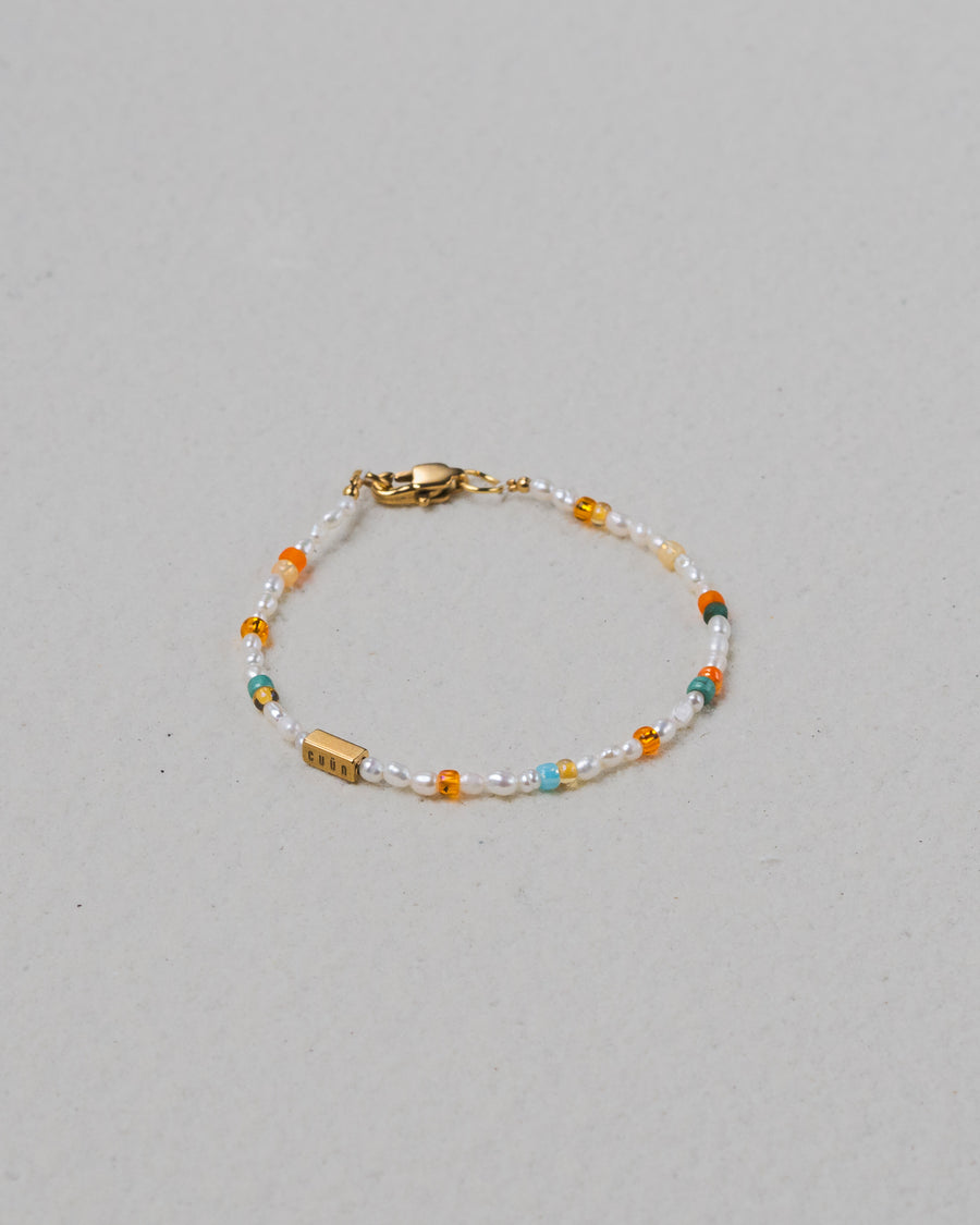 Mikan Coral Baroque Pearl Bracelet