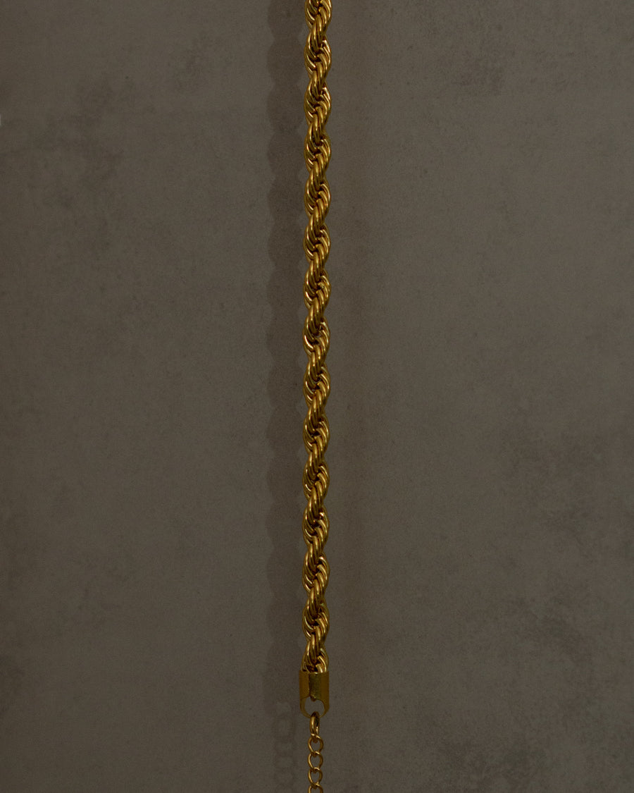 Aziza Bold Rope Chain Choker Necklace