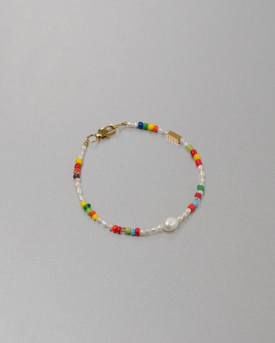 Niji Multicolor Beaded Baroque Pearl Bracelet