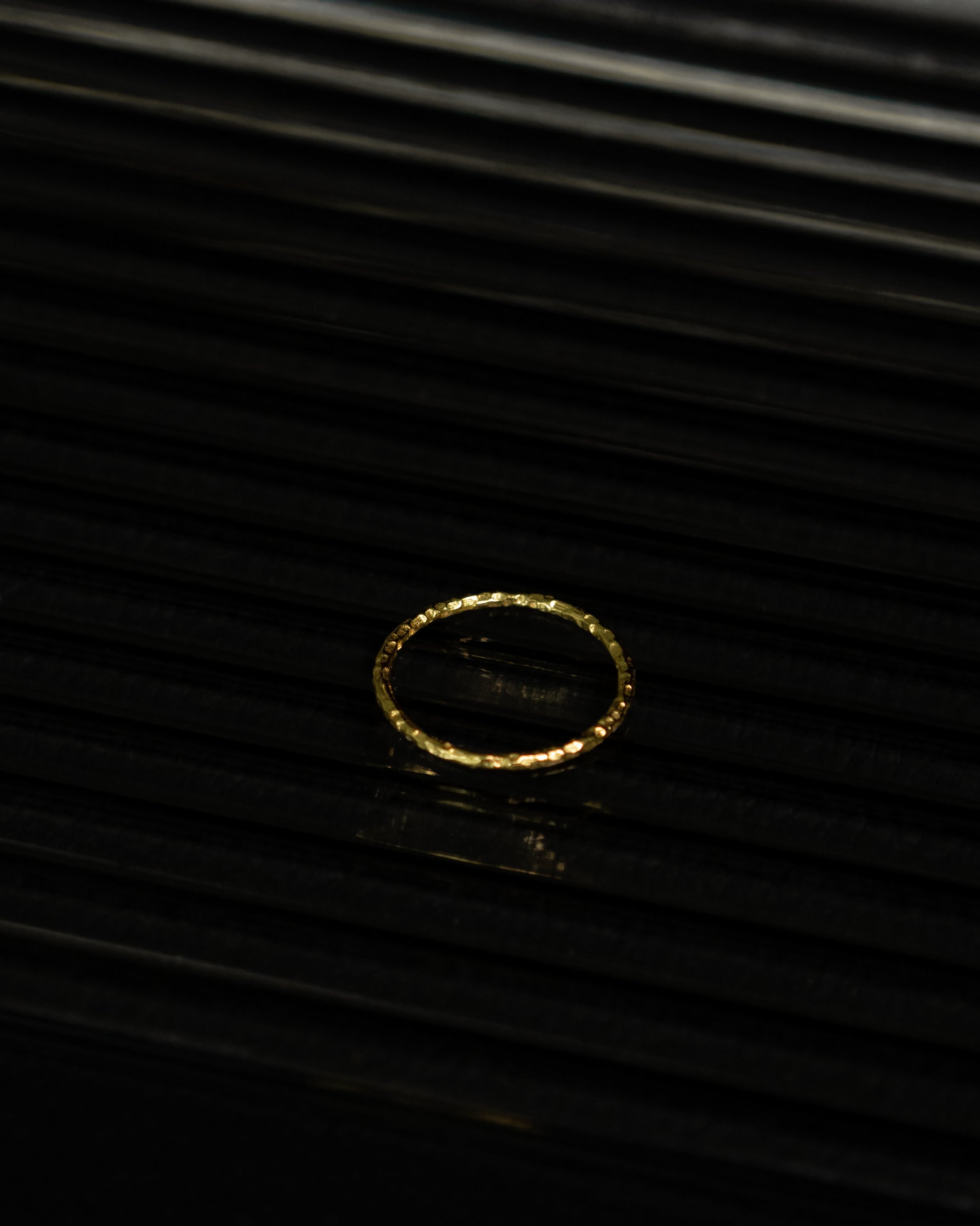 Bria Thin Hammered Band Ring
