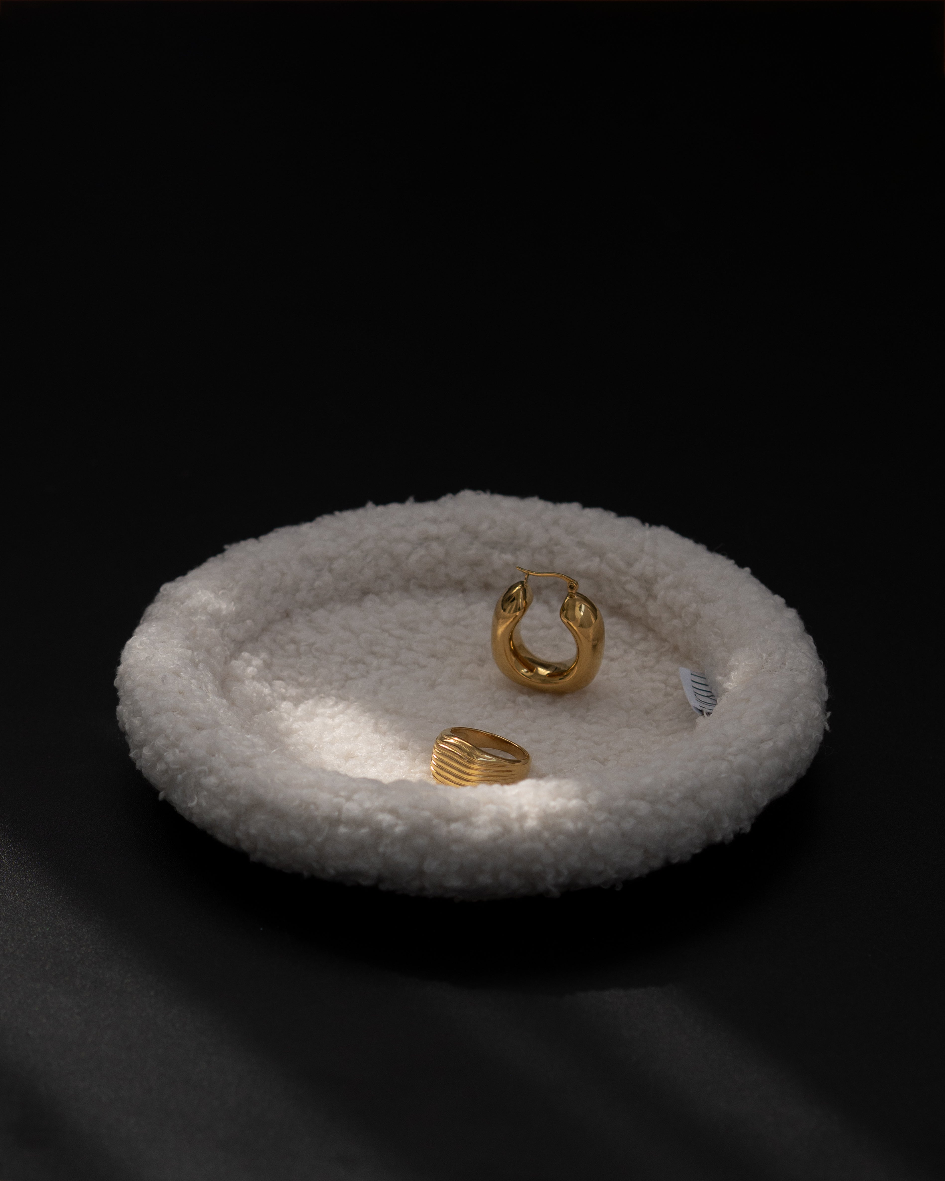 Alabaster Wool Jewelry Tray