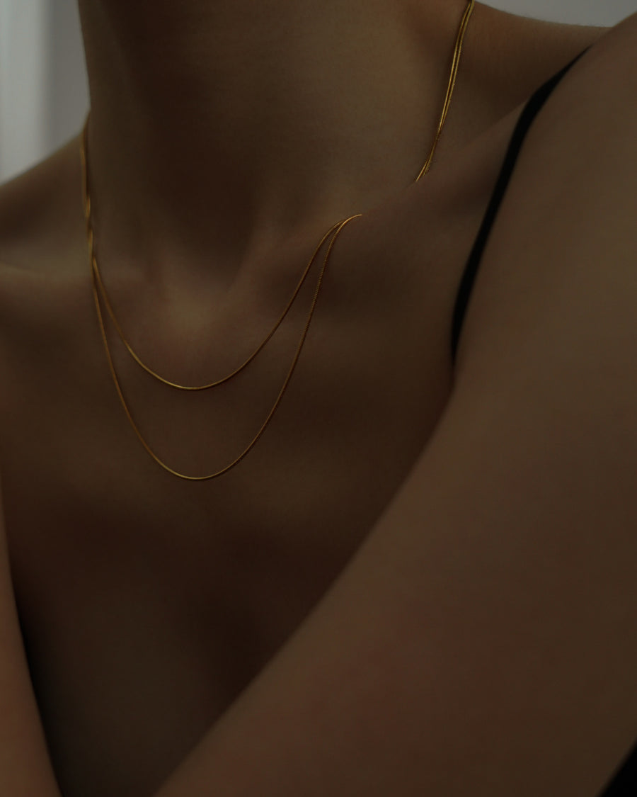 Aila Layered Snake Chain Necklace