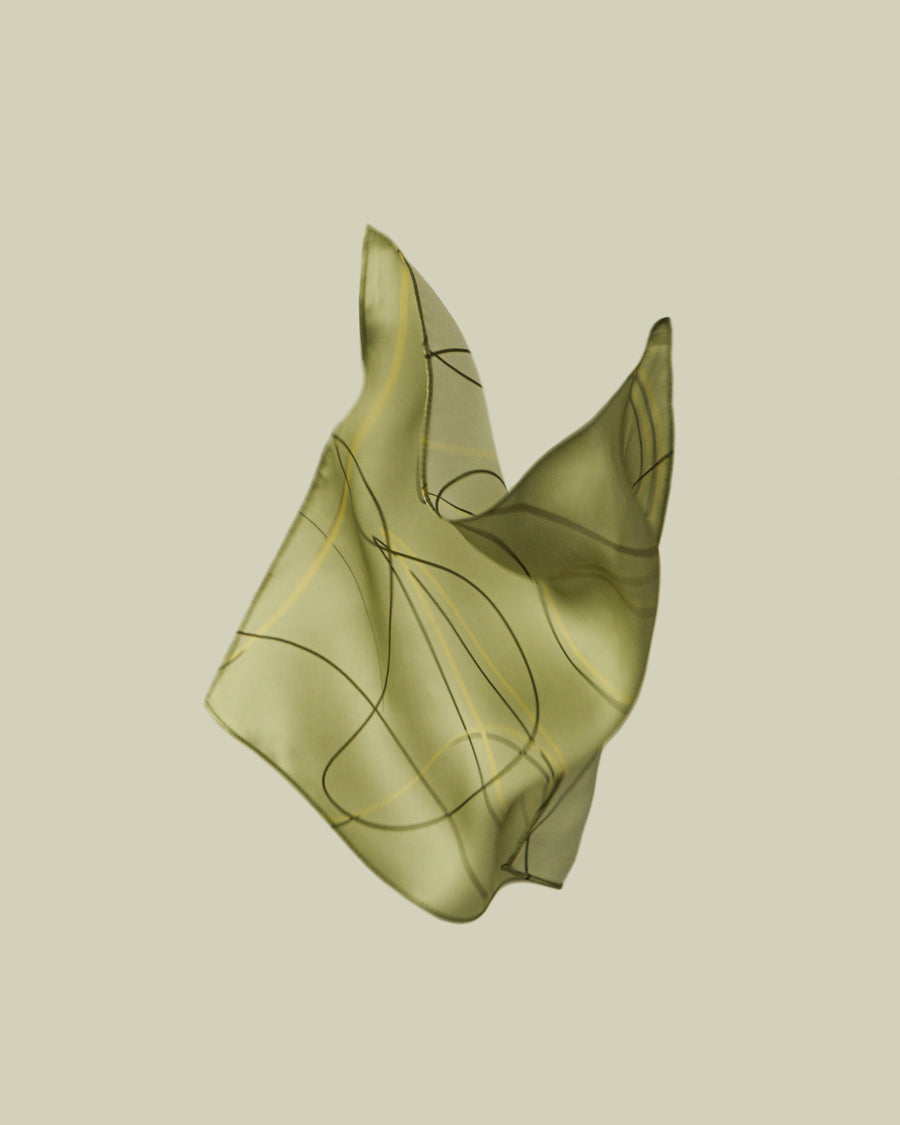 Chartreuse Silk Scarf