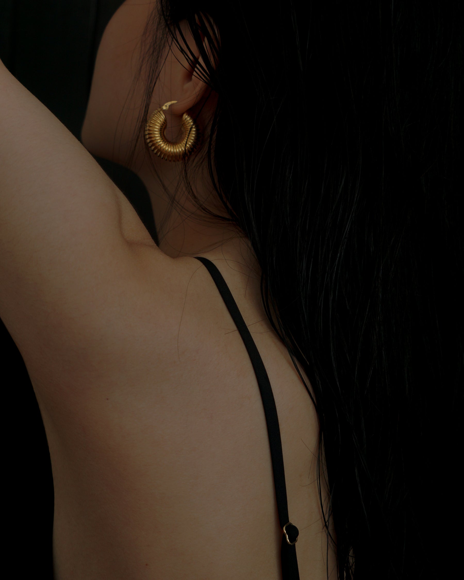 Coletta Macaroni Hoop Earrings