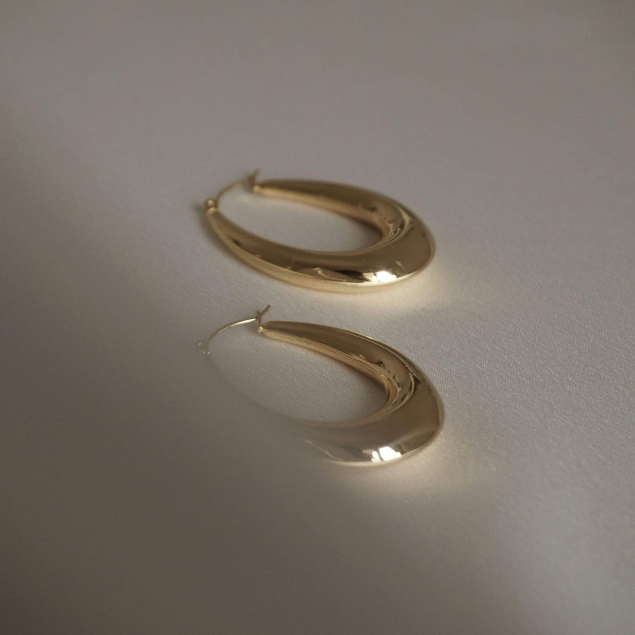 MYJN Earrings 18K Gold Stainless Steel Gala Bold Hoop Earrings