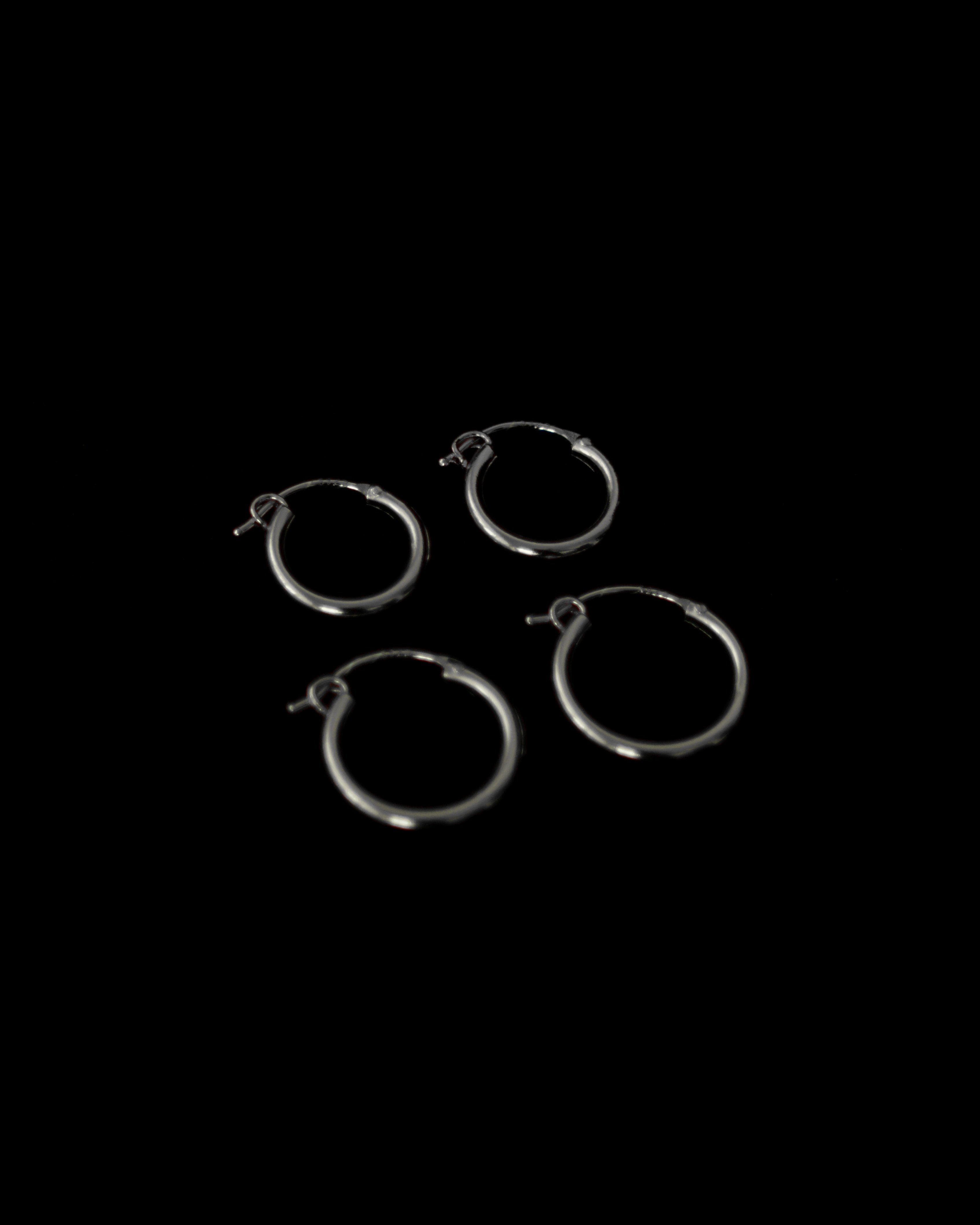 MYJN Earrings Sterling Silver / 13MM Classic Thin Hoop Earrings