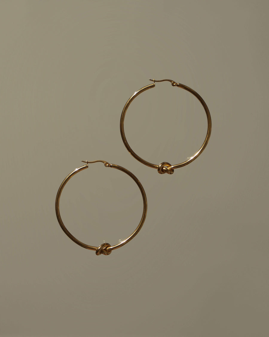MYJN Earrings Taia Large Knot Hoops
