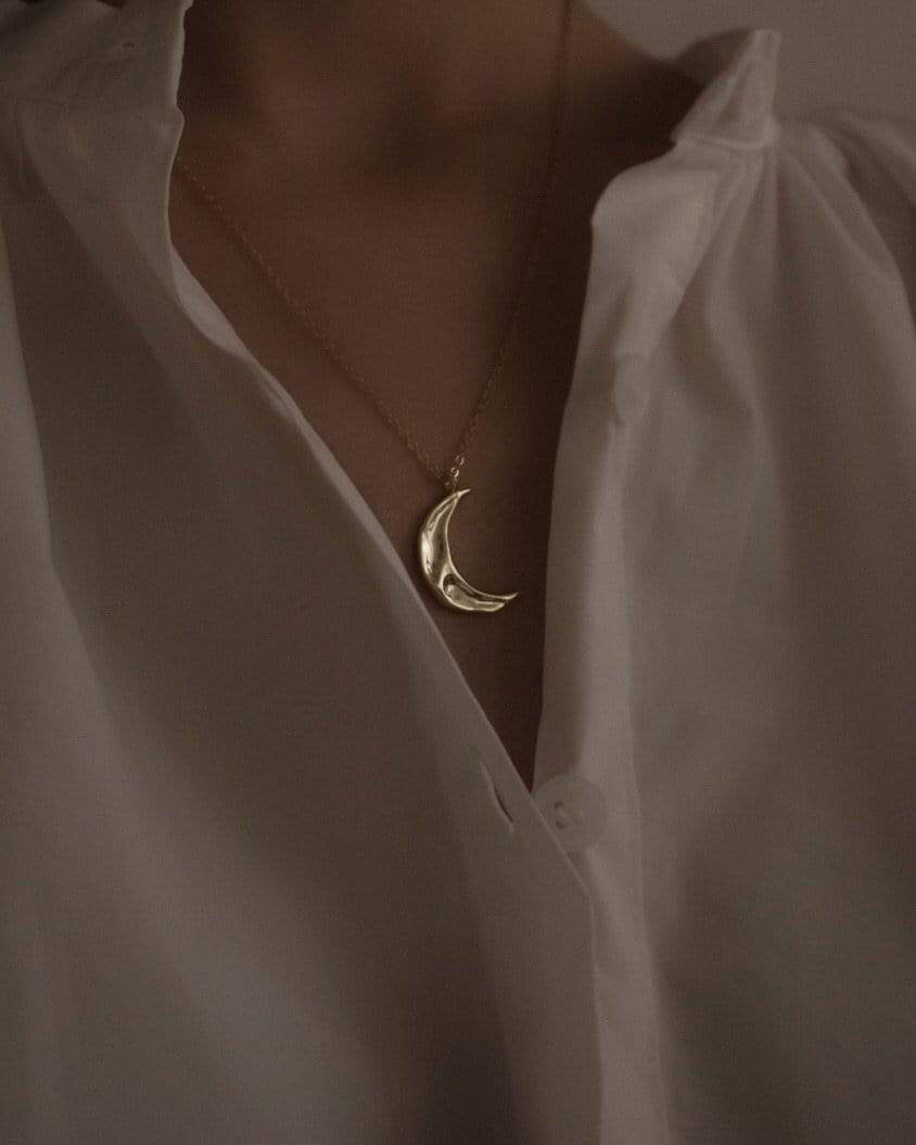 MYJN Necklaces Gold Vermeil Luna Necklace