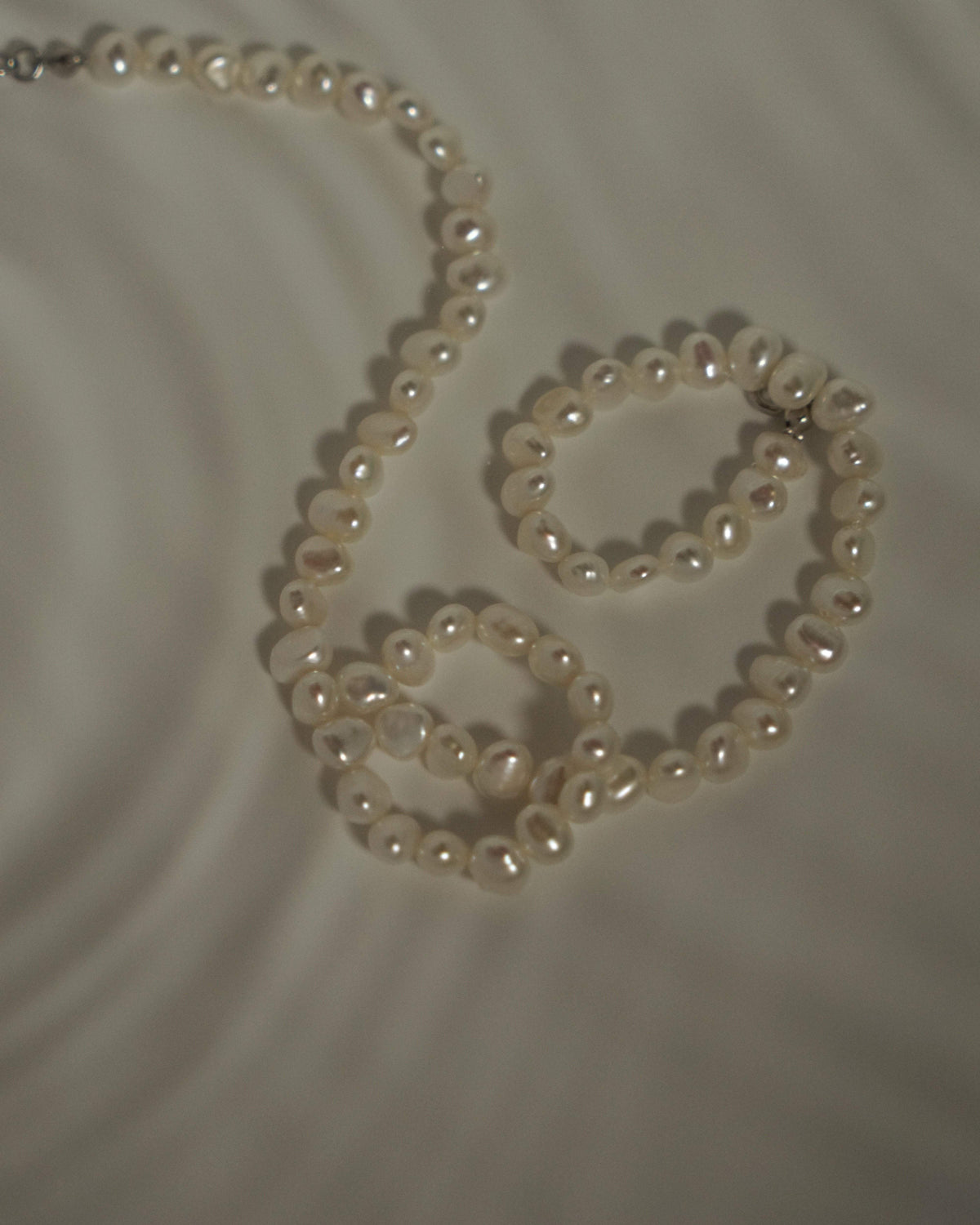 MYJN Necklaces Sterling Silver / Freshwater Pearl Lou Baroque Pearl Necklace
