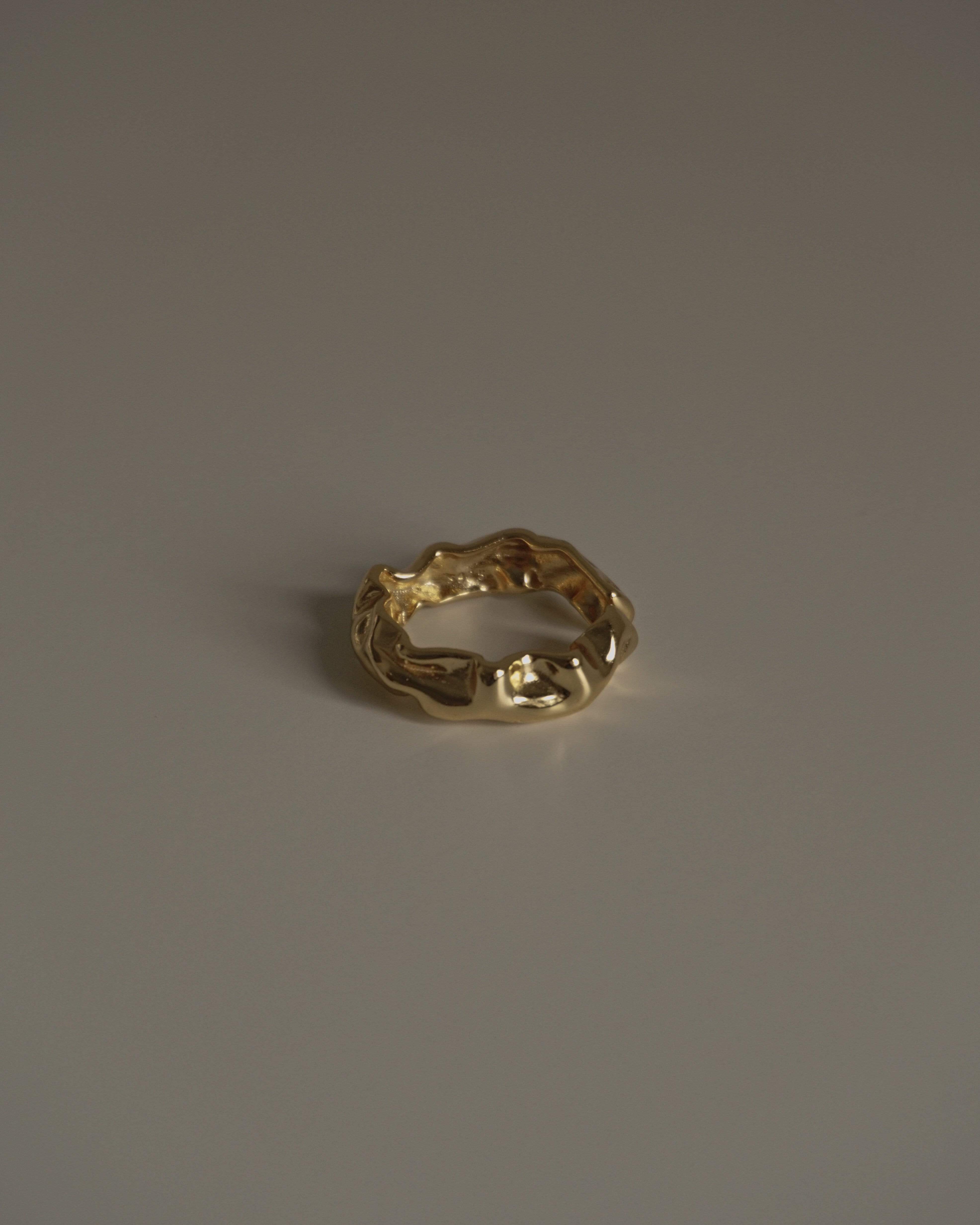 MYJN Rings Gold Vermeil Anka Bold Band Ring