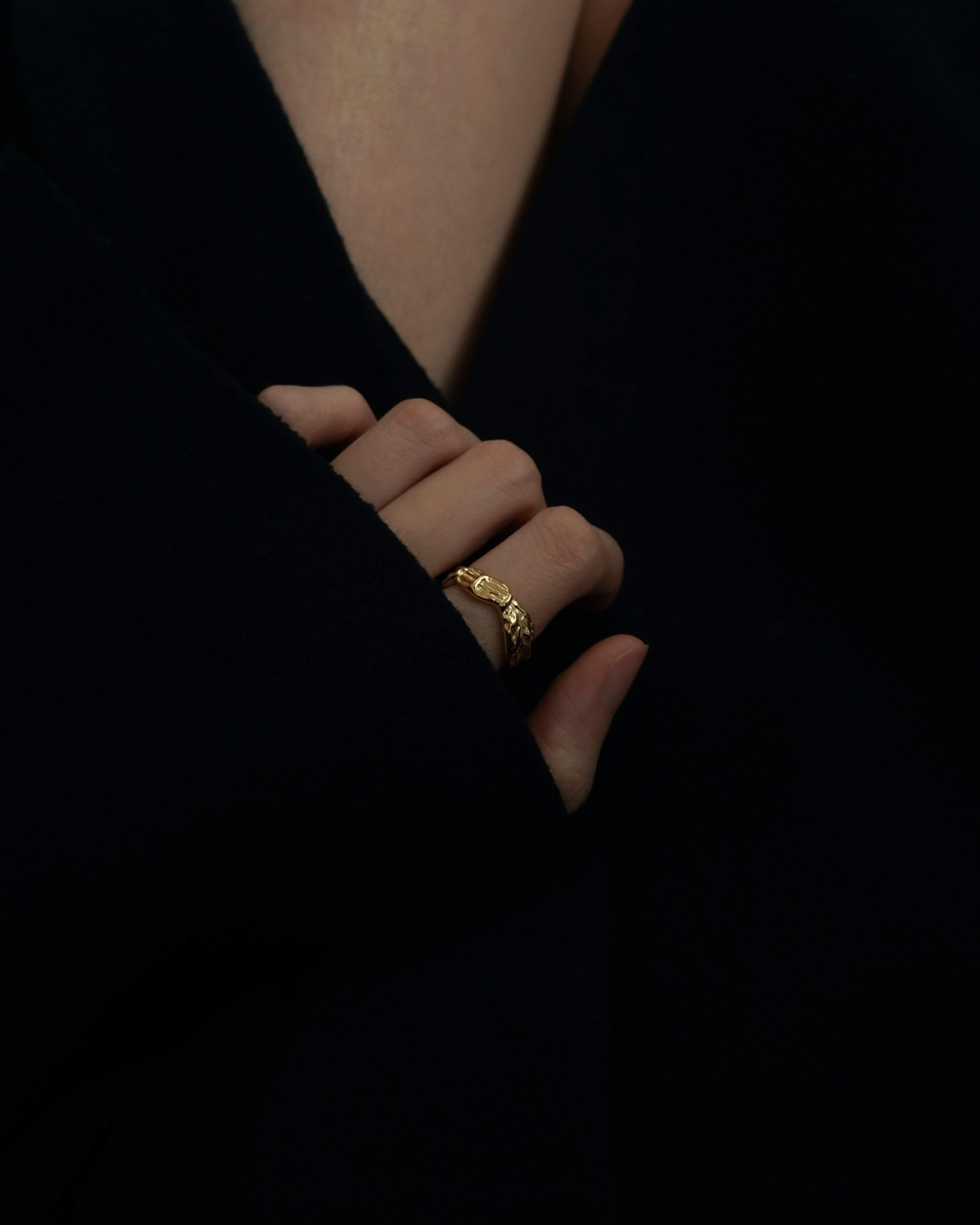 MYJN Rings Gold Vermeil Luisa Bold Band Ring